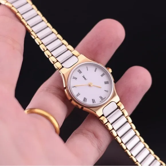 1990s YSL Women’s Two-Toned Watch - Picture 4 of 7
